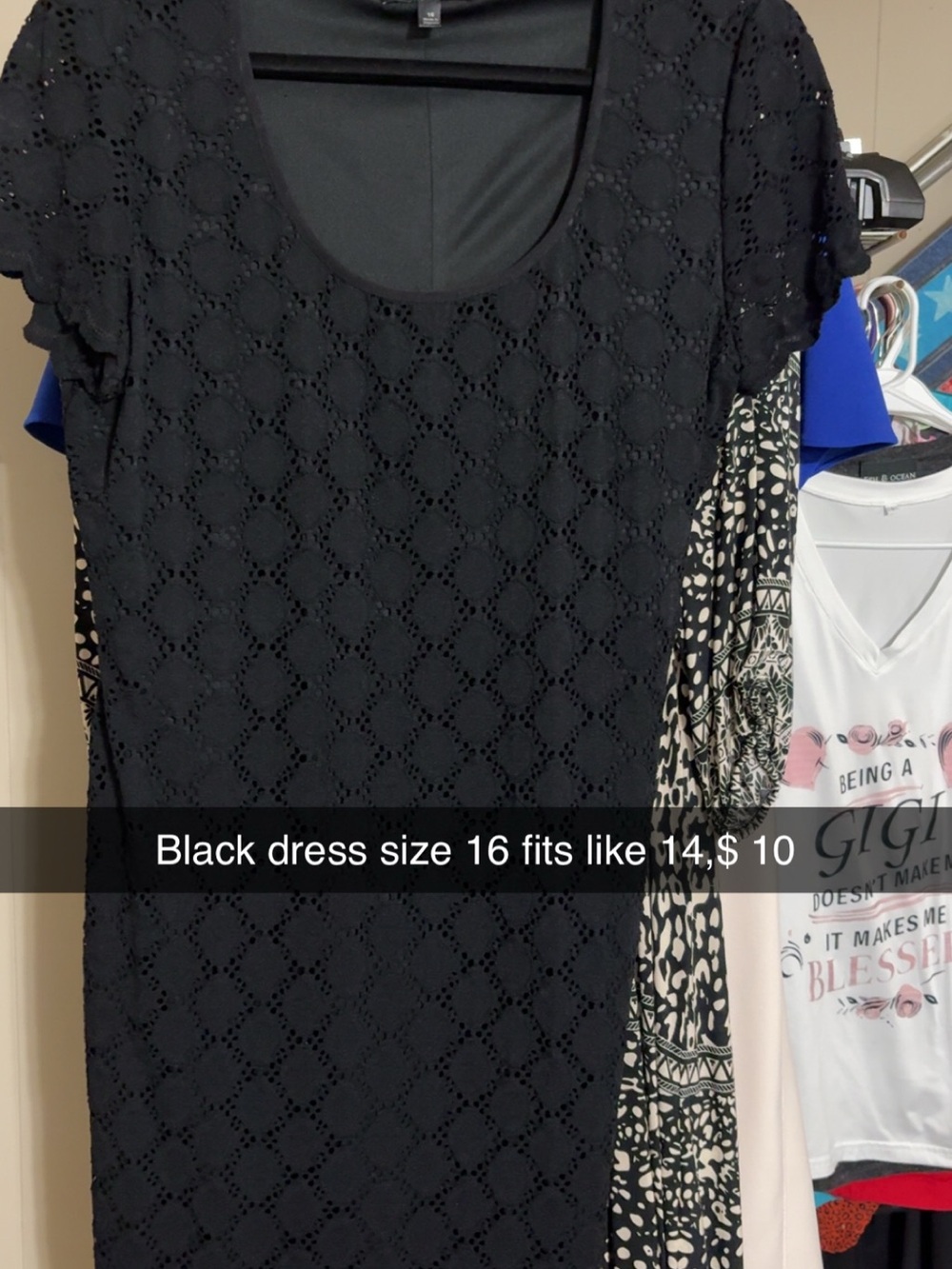 Black Eyelet Short-Sleeve Dress - Classic Women's Dress